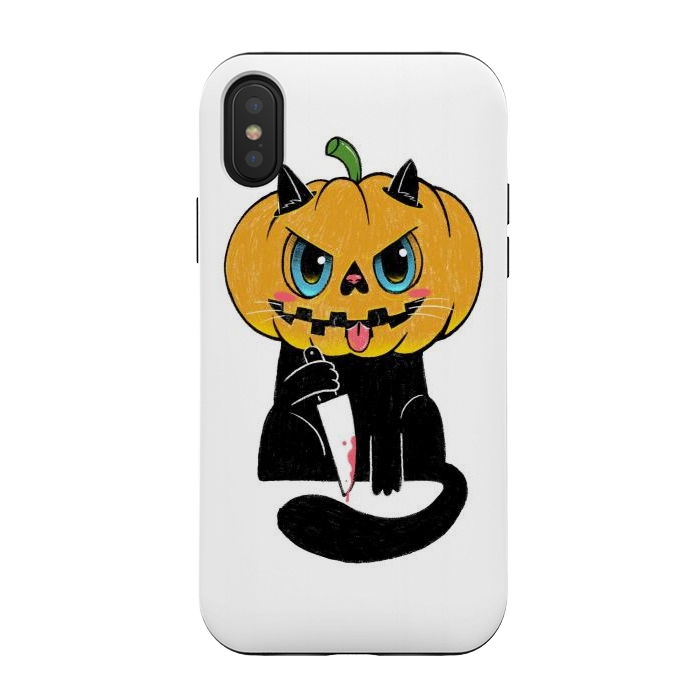iPhone Xs / X StrongFit Purrkin by Afif Quilimo