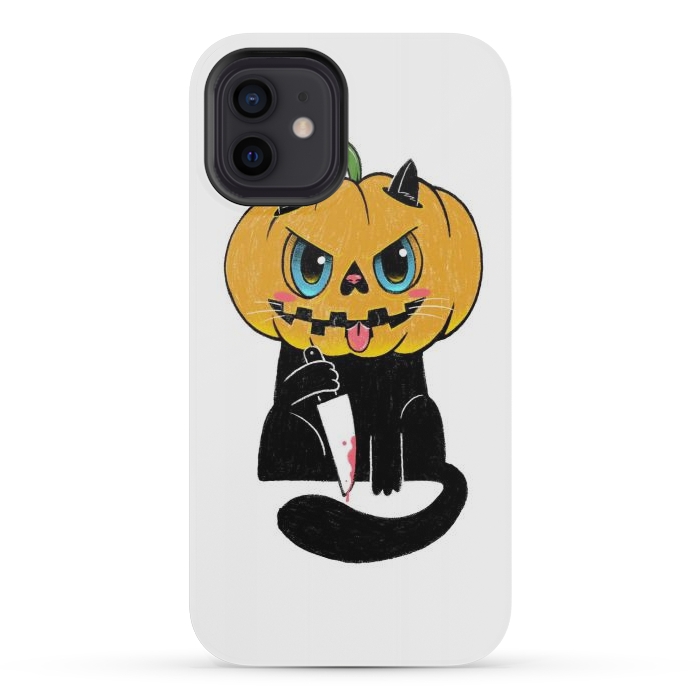 iPhone 12 mini StrongFit Purrkin by Afif Quilimo