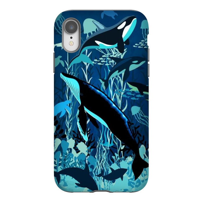 iPhone Xr StrongFit Sealife Blue Shades Dream Underwater Scenery by BluedarkArt