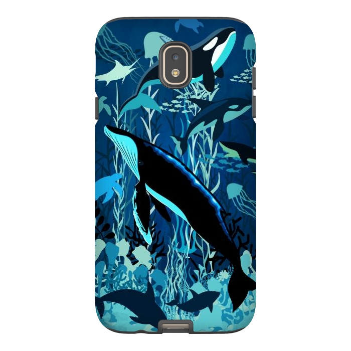 Galaxy J7 StrongFit Sealife Blue Shades Dream Underwater Scenery by BluedarkArt