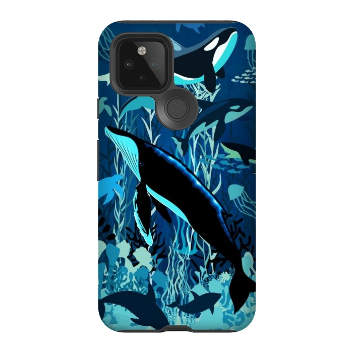 Pixel 5 StrongFit Sealife Blue Shades Dream Underwater Scenery by BluedarkArt