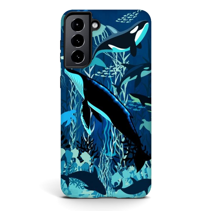 Galaxy S21 StrongFit Sealife Blue Shades Dream Underwater Scenery by BluedarkArt