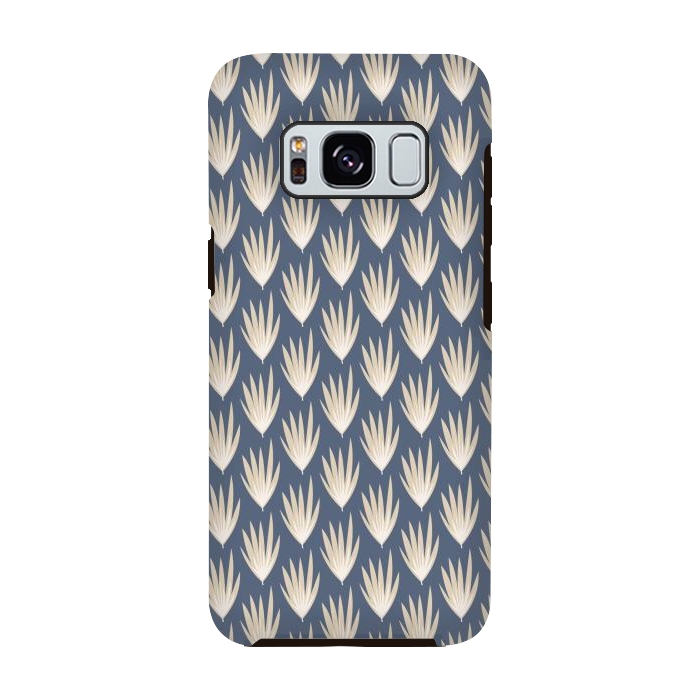 Galaxy S8 StrongFit Palm leaf pattern by Nina Leth