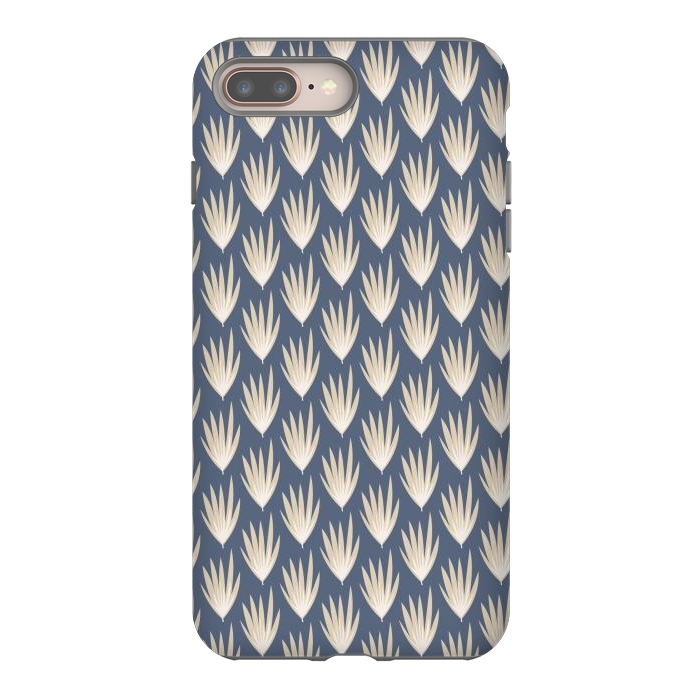iPhone 8 plus StrongFit Palm leaf pattern by Nina Leth