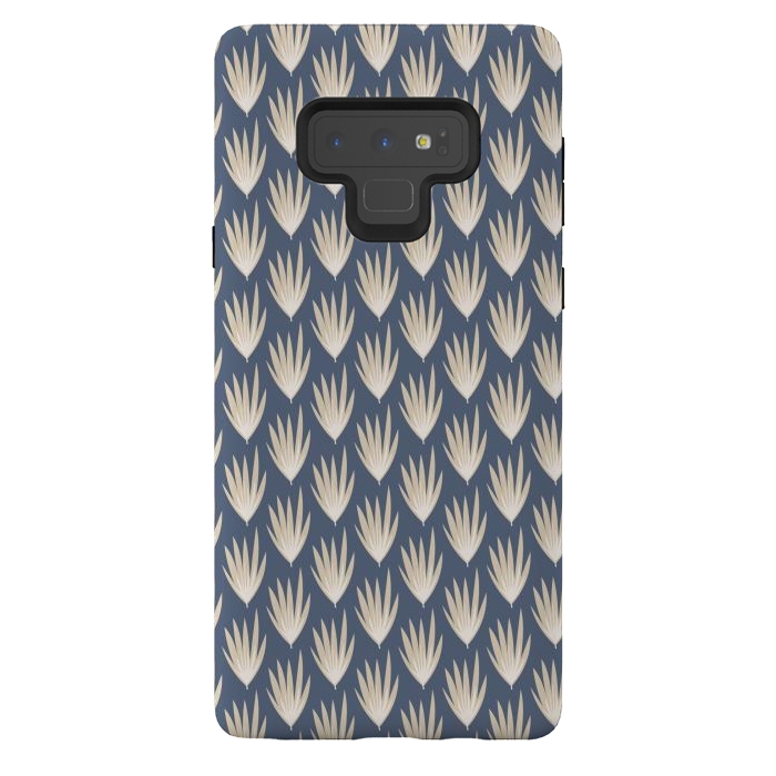 Galaxy Note 9 StrongFit Palm leaf pattern by Nina Leth