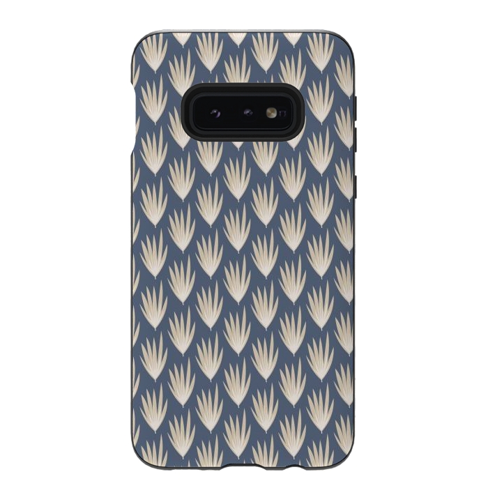 Galaxy S10e StrongFit Palm leaf pattern by Nina Leth