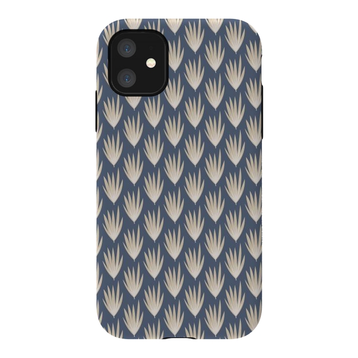 iPhone 11 StrongFit Palm leaf pattern by Nina Leth