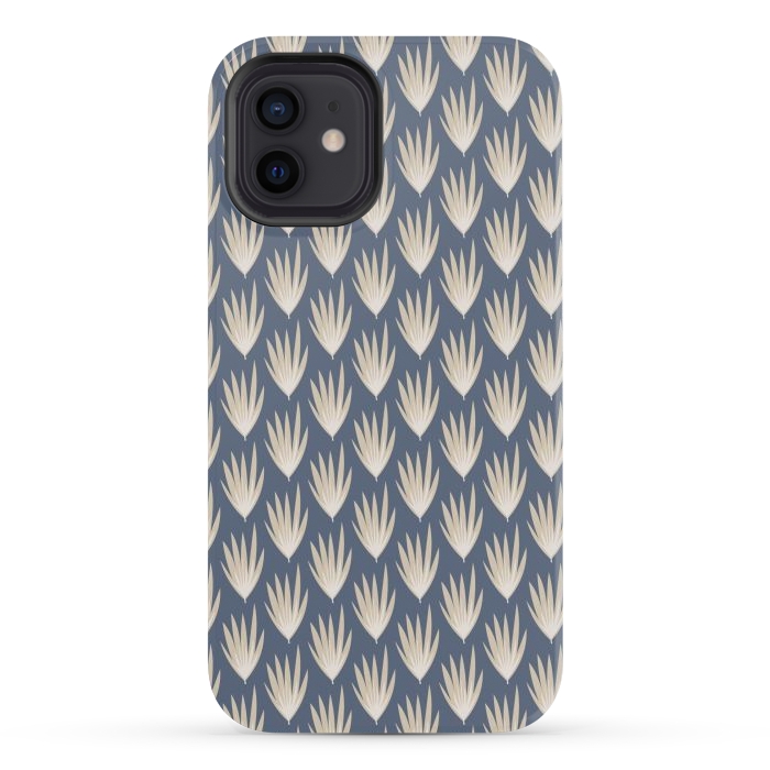 iPhone 12 mini StrongFit Palm leaf pattern by Nina Leth