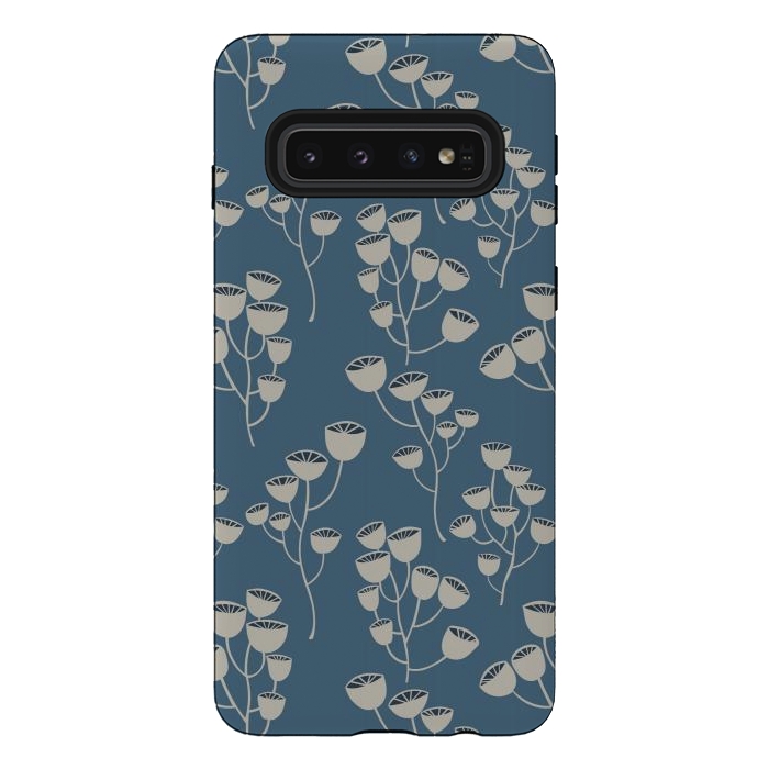 Galaxy S10 StrongFit Moody sunflower by Nina Leth