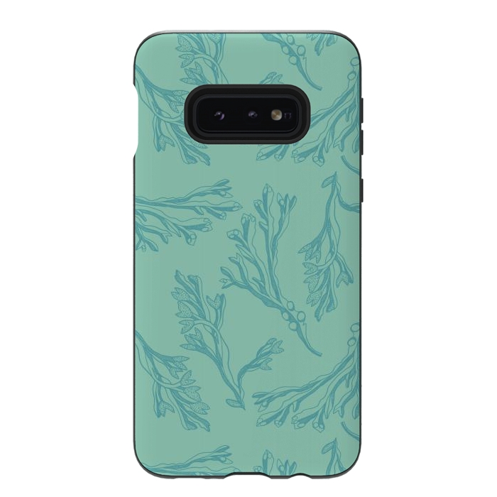 Galaxy S10e StrongFit Green seaweed - very detailed by Nina Leth