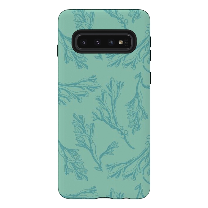 Galaxy S10 StrongFit Green seaweed - very detailed by Nina Leth