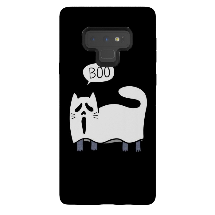 Galaxy Note 9 StrongFit Ghost Cat by Afif Quilimo