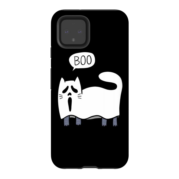 Pixel 4 StrongFit Ghost Cat by Afif Quilimo