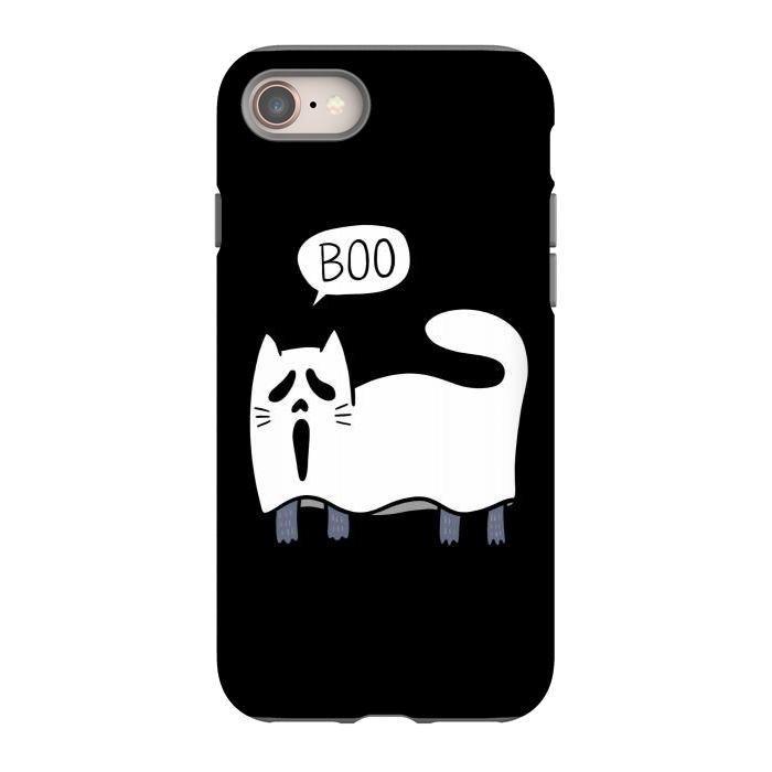 iPhone SE StrongFit Ghost Cat by Afif Quilimo