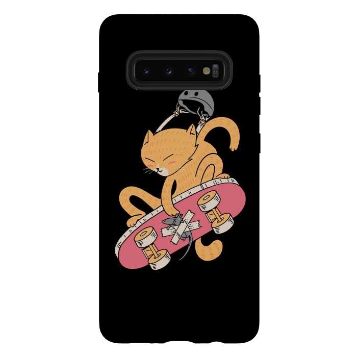 Galaxy S10 plus StrongFit Scateboarder by Afif Quilimo