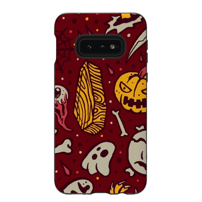 Galaxy S10e StrongFit Horror Pattern 1 by Afif Quilimo