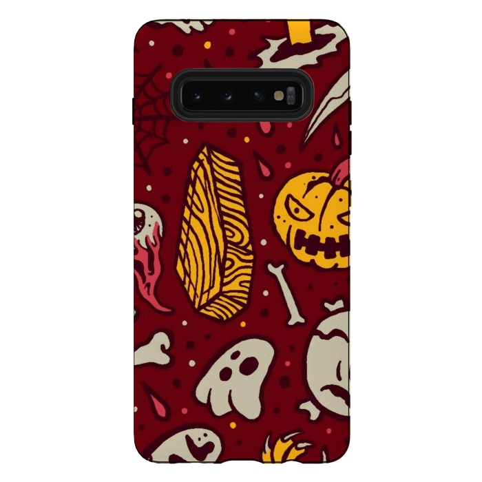 Galaxy S10 plus StrongFit Horror Pattern 1 by Afif Quilimo