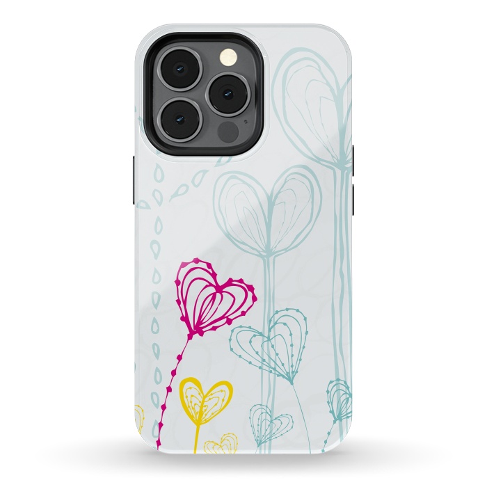 iPhone 13 pro StrongFit Love Garden  White by MaJoBV