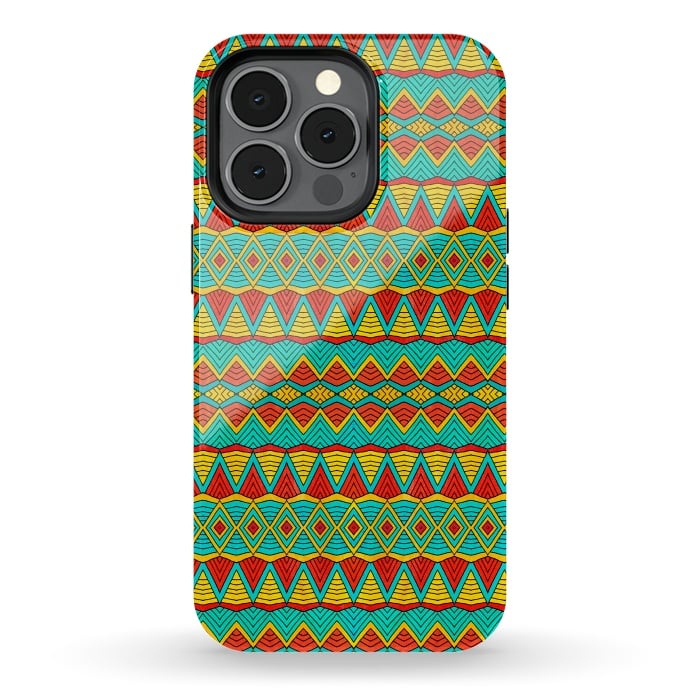 iPhone 13 pro StrongFit Tribal Soul by Pom Graphic Design