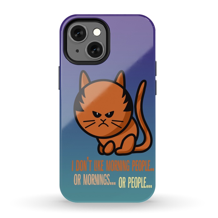 iPhone 13 mini StrongFit Cat by Richard Eijkenbroek