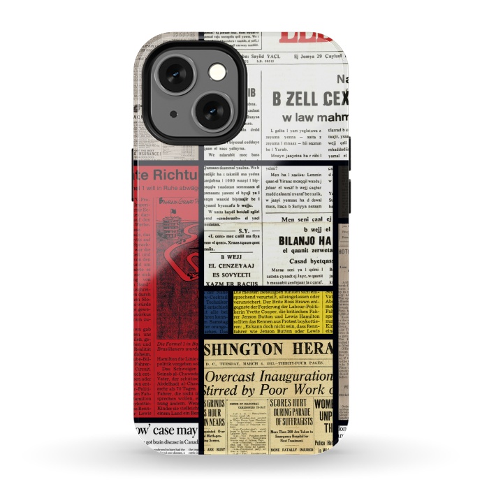 iPhone 13 mini StrongFit Mondrian News by Sebastian Parra