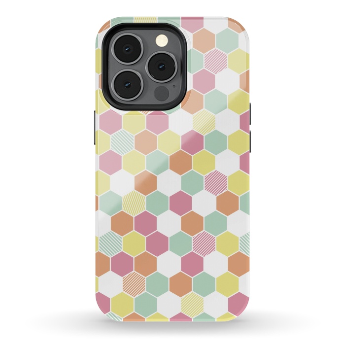 iPhone 13 pro StrongFit Geo Hex by Alice Perry Designs