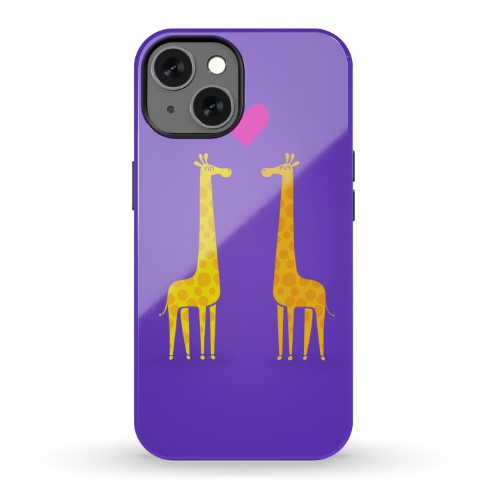 iPhone 13 StrongFit Couple in Love Purple by Philipp Rietz