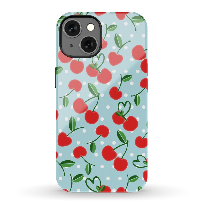 iPhone 13 StrongFit Cherries by Leska Hamaty