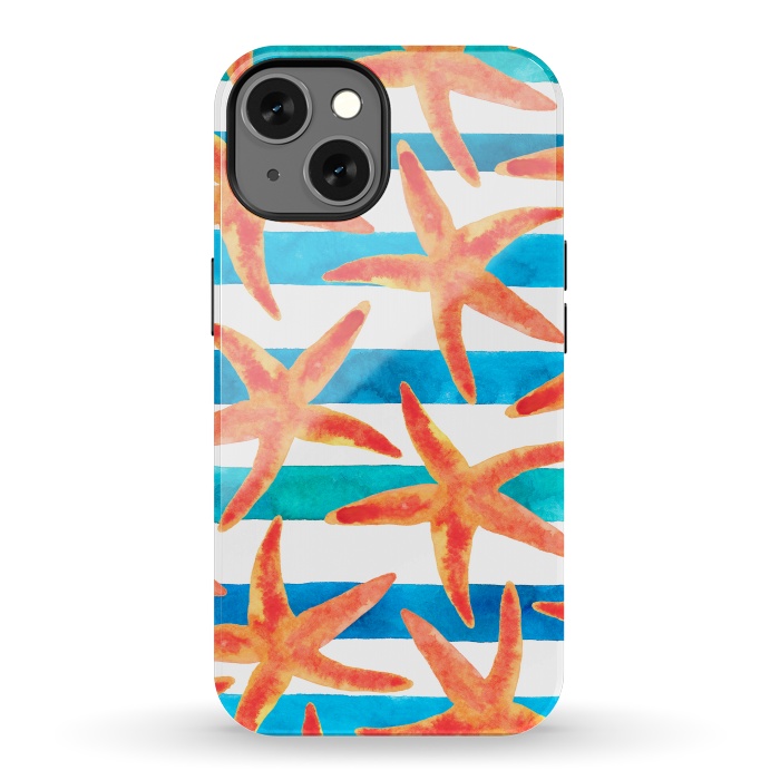iPhone 13 StrongFit Starfish Tropics by Amaya Brydon