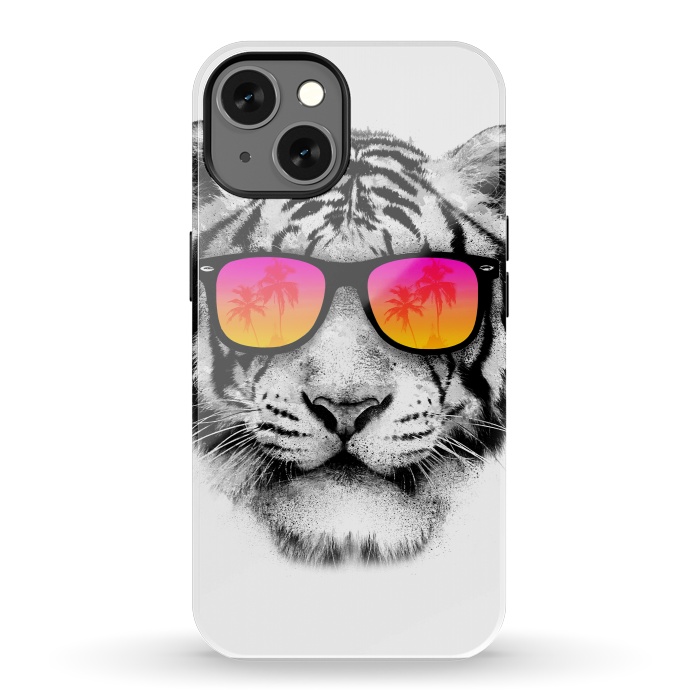 iPhone 13 StrongFit The Coolest Tiger by Mitxel Gonzalez