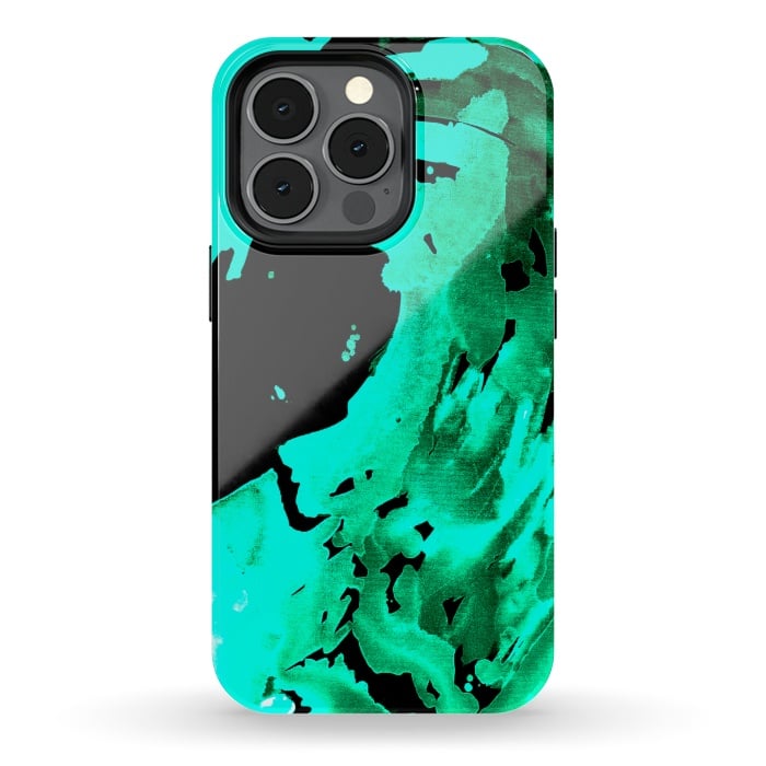 iPhone 13 pro StrongFit Aqua Wave by ANoelleJay