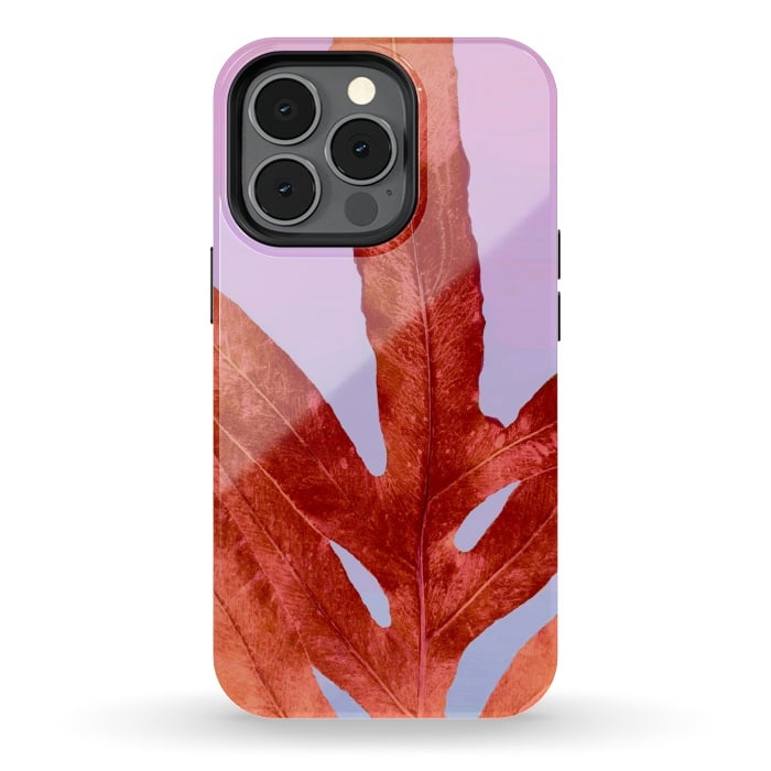 iPhone 13 pro StrongFit Red Fern Pantone by ANoelleJay