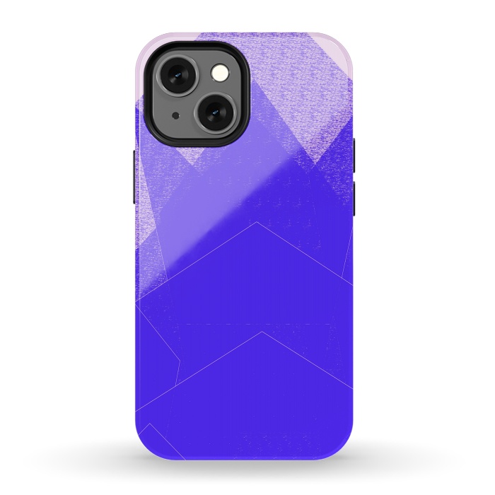 iPhone 13 mini StrongFit Sunset Mountain Blue by ANoelleJay