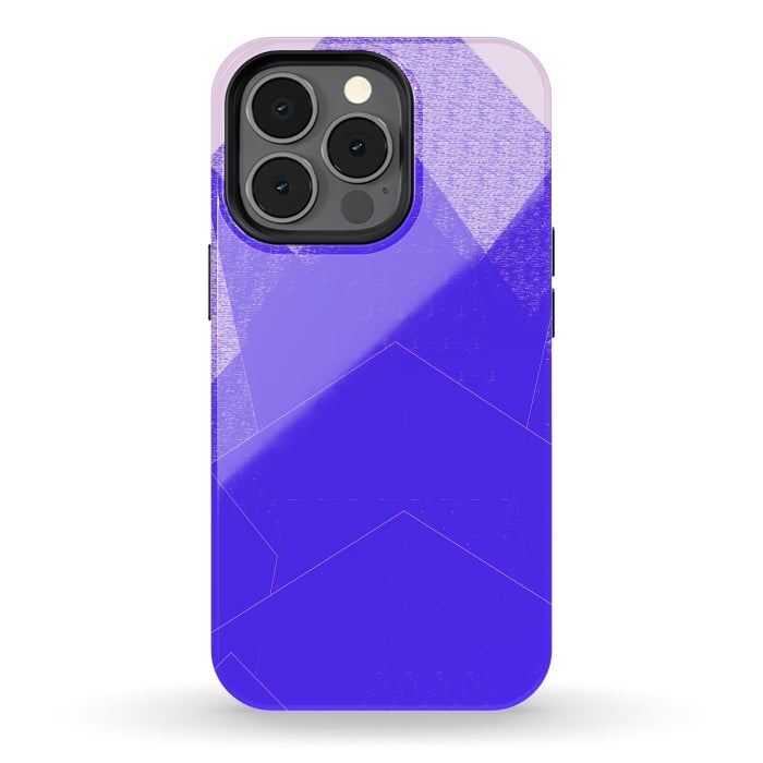 iPhone 13 pro StrongFit Sunset Mountain Blue by ANoelleJay