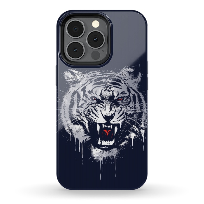 iPhone 13 pro StrongFit Melting Tiger by Steven Toang