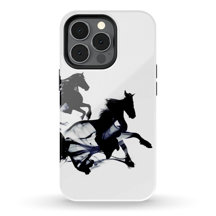 iPhone 13 pro StrongFit Black Horses by Róbert Farkas