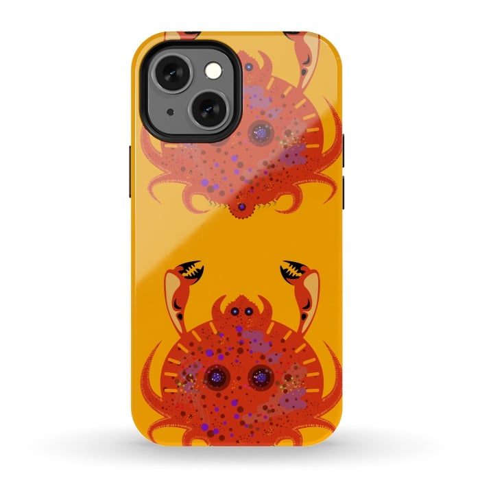 iPhone 13 mini StrongFit Crab by Parag K