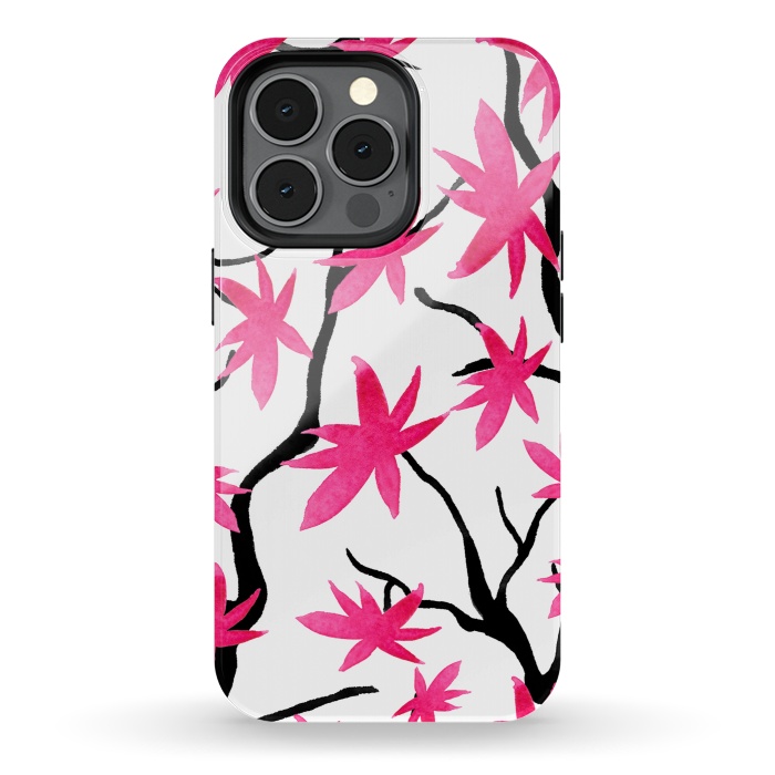 iPhone 13 pro StrongFit Pink Blossoms by Amaya Brydon