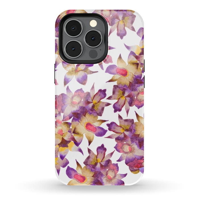 iPhone 13 pro StrongFit Vintage Floral by Amaya Brydon