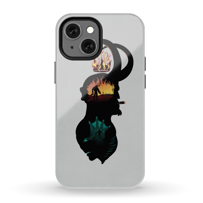 iPhone 13 mini StrongFit Paranormal Agents by Samiel Art