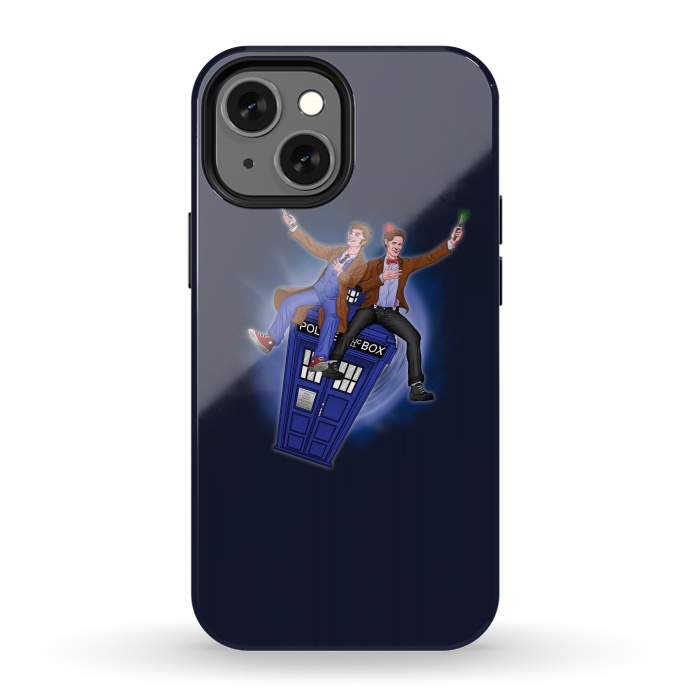 iPhone 13 mini StrongFit THE DOCTOR'S TIMEY-WIMEY ADVENTURE by SKULLPY