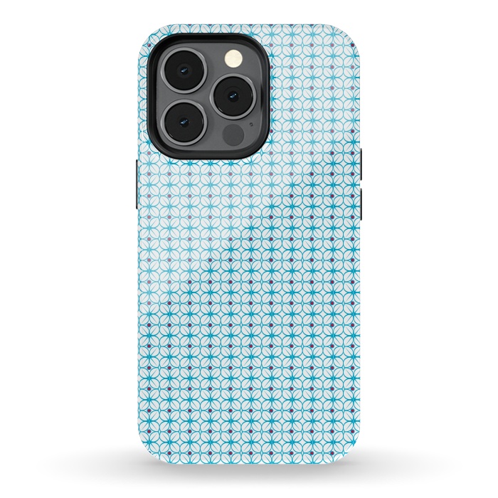 iPhone 13 pro StrongFit Blue Pattern by Karim Luengo