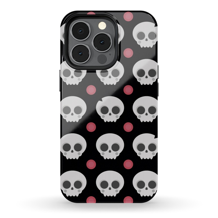 iPhone 13 pro StrongFit Skulls Pattern by Dellán