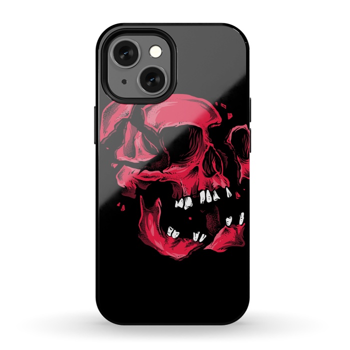 iPhone 13 mini StrongFit broken skull by Lucas Dutra