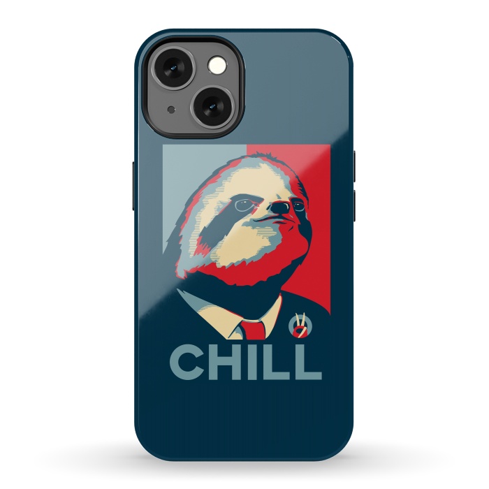 iPhone 13 StrongFit Sloth For President by Grant Stephen Shepley