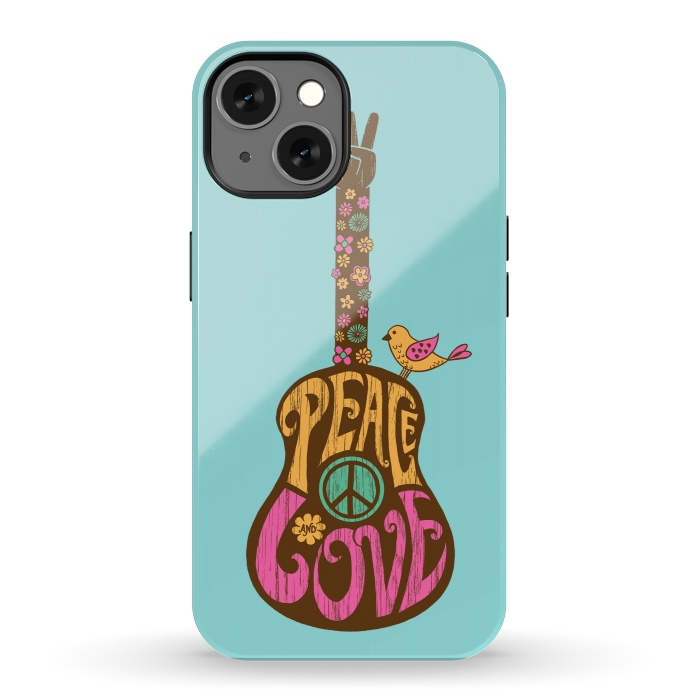 iPhone 13 StrongFit Peace and love by Coffee Man