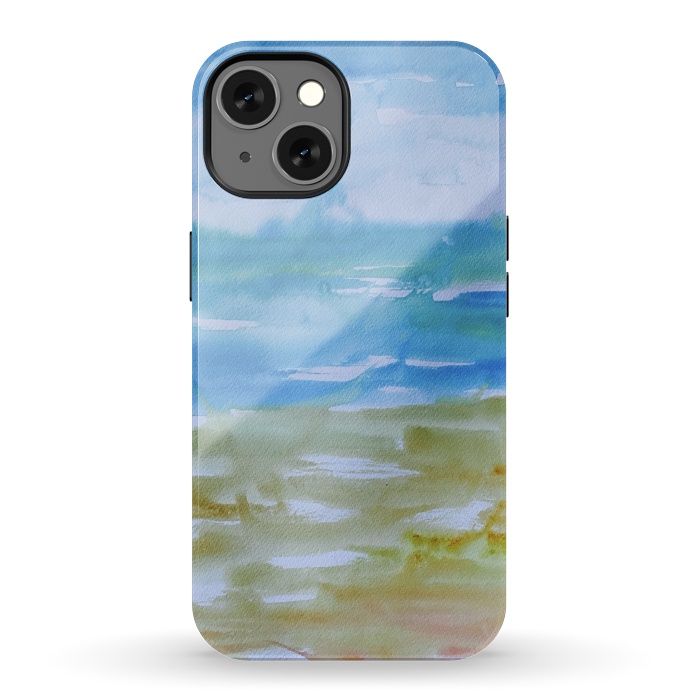 iPhone 13 StrongFit Miami Beach Watercolor #1 by ANoelleJay