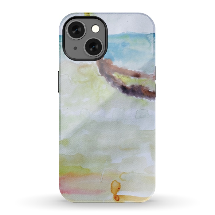 iPhone 13 StrongFit Miami Beach Watercolor #3 by ANoelleJay