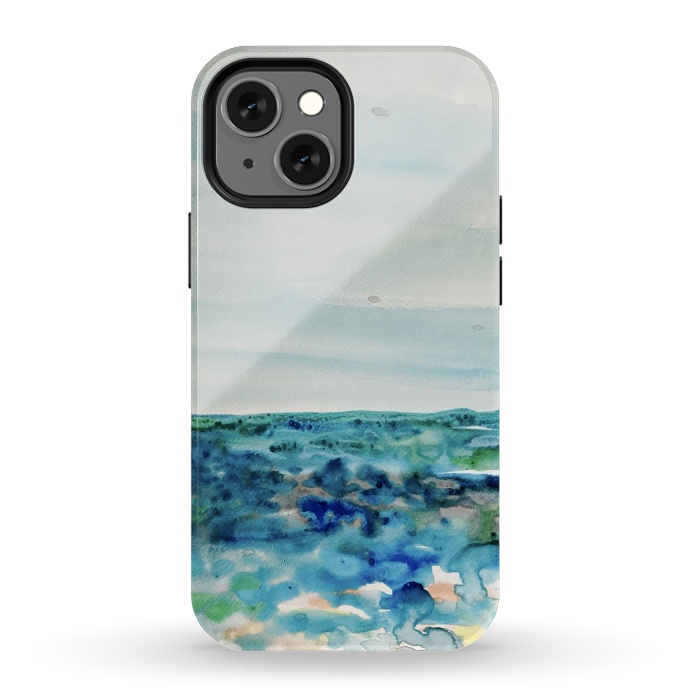 iPhone 13 mini StrongFit Miami Beach Watercolor #8 by ANoelleJay