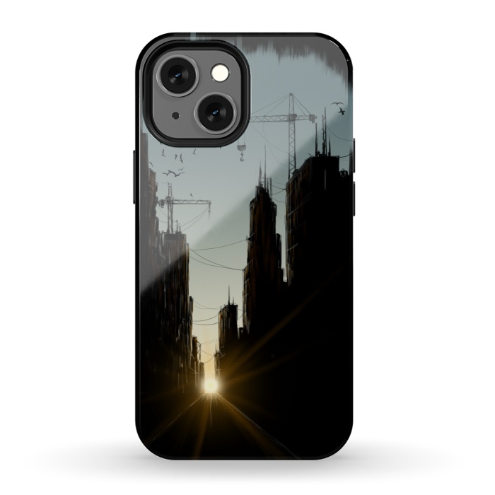 iPhone 13 mini StrongFit Concrete Jungle by Alwin Aves